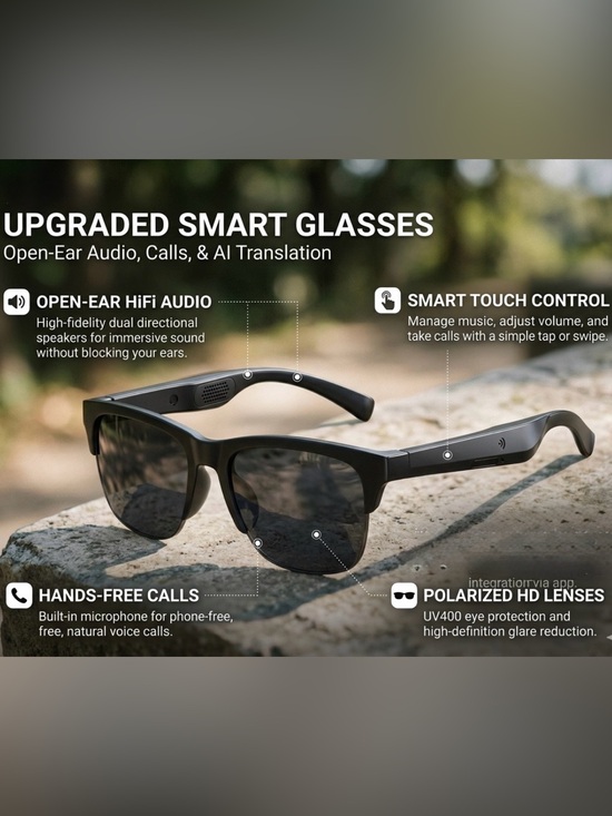 Other - AI Wireless Bluetooth Smart Sunglasses Translating Connect to Phone